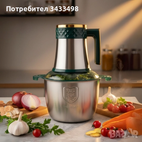 Kitchen Expert – многофункционален кухненски чопър 3L SUS 304