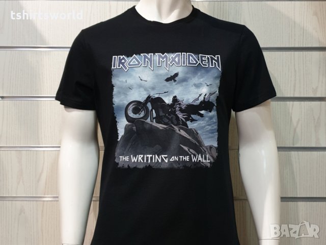 Нова мъжка тениска на музикалната група Iron Maiden – The Writing On The Wall , снимка 7 - Тениски - 35623284