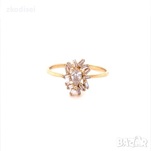 Златен дамски пръстен 1,67гр. размер:57 14кр. проба:585 модел:20033-2
