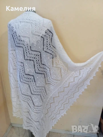 Шал от кози пух 