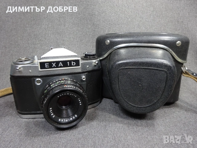 СТАР РЕТРО СОЦ ГДР DDR РЕТРО SLR ФОТОАПАРАТ EXA 1B + ОБЕКТИВ DOMIPLAN 2.8/50 M42