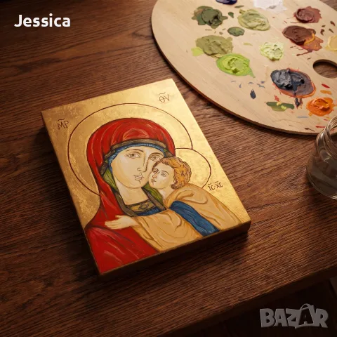 Ръчно нарисувана икона, снимка 2 - Ръчно изработени сувенири - 55972085