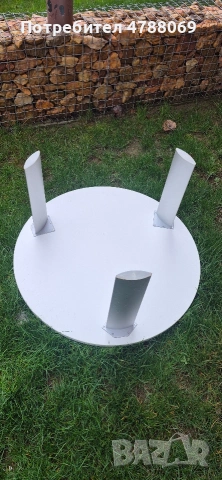 3 броя маси - дърво с метални крака, снимка 3 - Маси - 54096434