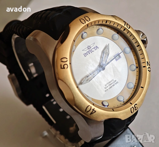 INVIKTA SEA DRAGON Automatic 24 jewels by Seiko wr 1000m, снимка 4 - Мъжки - 53983751