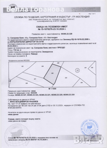 Имот гр. Сапарева баня , обл. Кюстендил, снимка 4 - Земеделска земя - 52283835