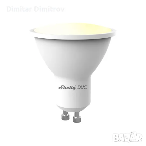 Нова Shelly Duo GU10 умна LED крушка 5W, WiFi, димируема 2700-6500K, за Alexa и Google