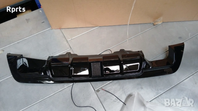 Дифузьор за BMW E60/61 оребрен,черен гланц,Тайван 