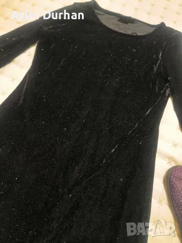 Парти рокля с бляскави частици, снимка 2 - Рокли - 43613649