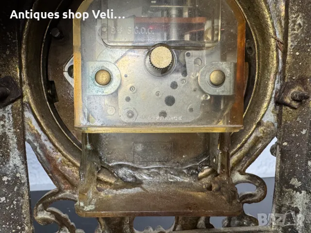 Бронзов часовник №6756 , снимка 8 - Антикварни и старинни предмети - 49807408