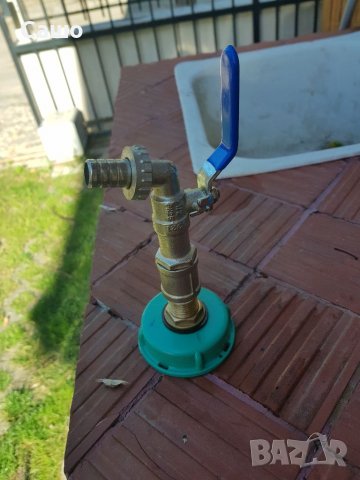 Капачка с кран за 1000л бидон, снимка 3 - Напояване - 38034676