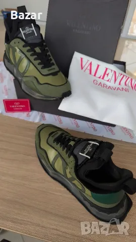 Valentino Размер 43 Номер 27.5см кожени оригинални Обувки Маратонки Снукърси Мъжки, снимка 5 - Маратонки - 49086425