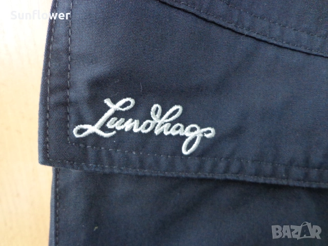 Дамски черен туристически панталон Lundhags с подсилено коляно BootLoc system Sprint 11, размер 40 W, снимка 2 - Панталони - 51782572