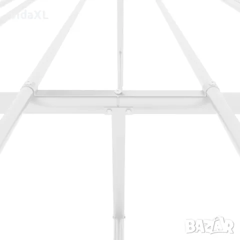 vidaXL Метална рамка за легло, бяла, 160x200 см, снимка 7 - Спални и легла - 56147281