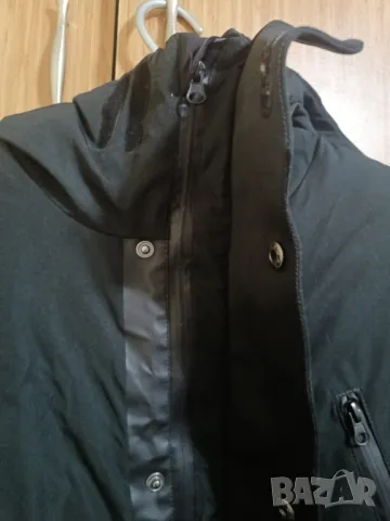 Мъжко непромокаемо яке М размер черно дълго шуба 11P, снимка 4 - Якета - 49032637