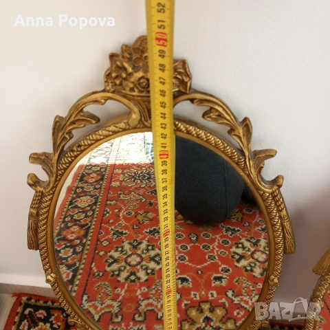 Комплект огледала в метални рамки, снимка 2 - Декорация за дома - 54010003
