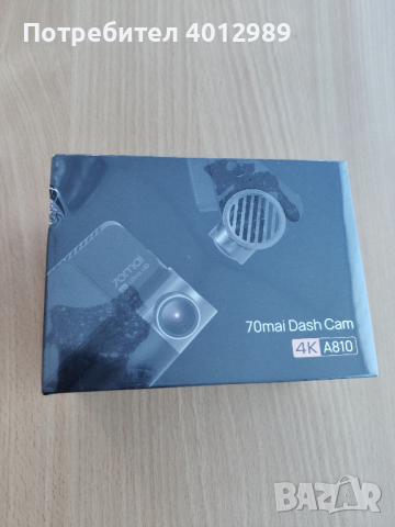70mai Dash Cam 4K A810 видеорегистратор + ПОДАРЪК, снимка 1