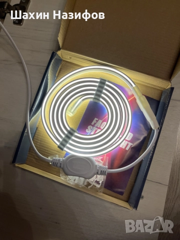 COB LED лента 2м бяла, водоустойчива IP67, лесен монтаж, снимка 2 - Лед осветление - 55772327