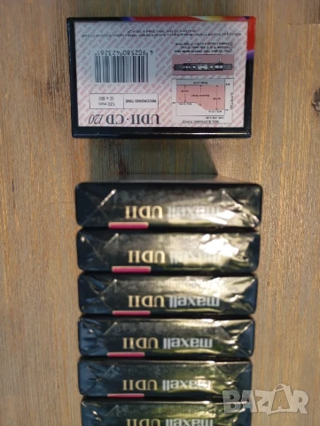 OVP чисто нови хромни аудио касети Maxell UDII CD 120 Black Magnette, снимка 2 - Аудио касети - 50489236