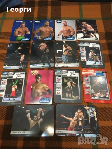 96 карти с кечисти (6 серии) WWE, WWF, WW, Smack Down, RAW, Wrestler кеч, снимка 8 - Колекции - 52467685