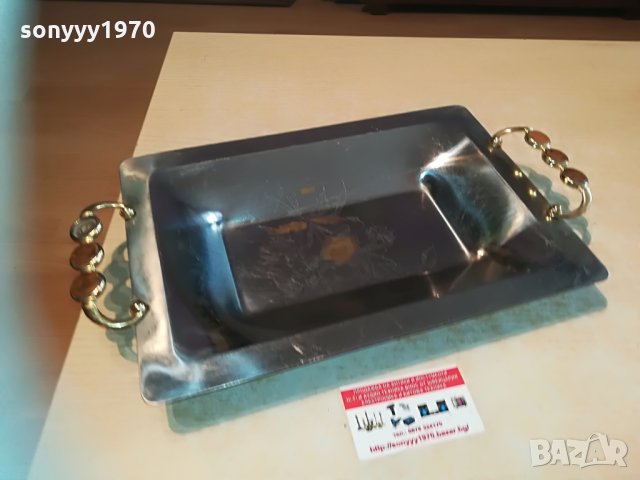 made in italy-inox 18/10 gold-внос швеицария 42х24х4см, снимка 12 - Колекции - 29952312