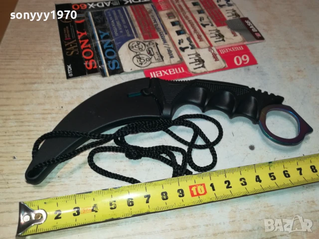 НОЖ-ИЗВИТ С КАНИЯ И ВРЪВ 1807251008, снимка 4 - Ножове - 51059702