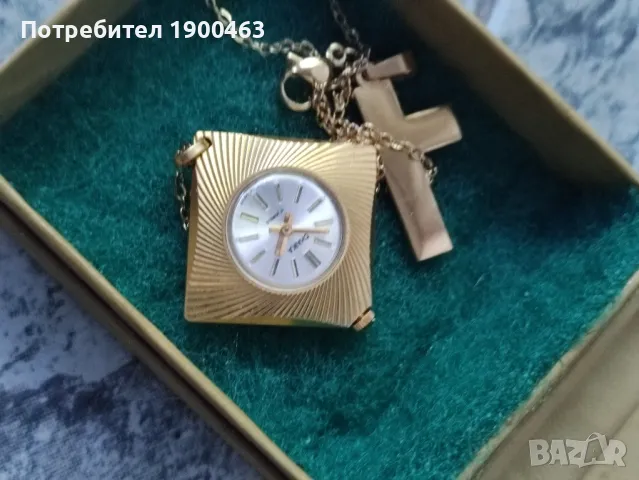 Медальон Чайка.Позлатен.Механичен., снимка 7 - Дамски - 49928694