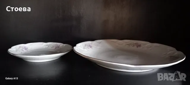 НОВ порцеланов сервиз за торта, снимка 3 - Сервизи - 47270187