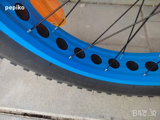 Продавам колела внос от Германия алуминиев велосипед FAT BIKE 24 цола ХИДРАВЛИКА диск, снимка 4 - Велосипеди - 34245341