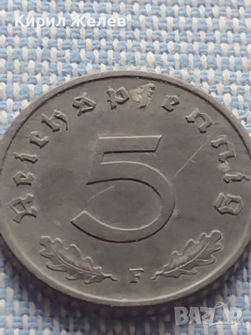Монета 5 райхсфенинг 1944г. Германия Трети Райх с СХВАСТИКА за КОЛЕКЦИЯ 31567, снимка 4 - Нумизматика и бонистика - 42819860