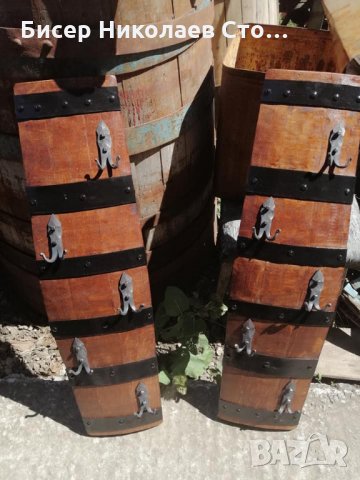 Закачалки от автентични бъчви с ръчно ковано желязо!, снимка 6 - Декорация за дома - 29058646