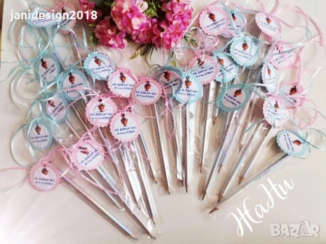 гравирани моливи с име подаръчета за първи учебен ден 