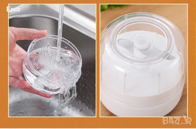 Малък електрически чопър с три остриета - Цвят: Розов, снимка 17 - Чопъри и пасатори - 48422461