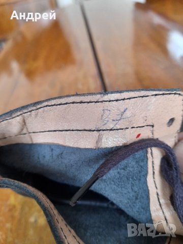 Стари кожени обувки #2, снимка 5 - Антикварни и старинни предмети - 39543679