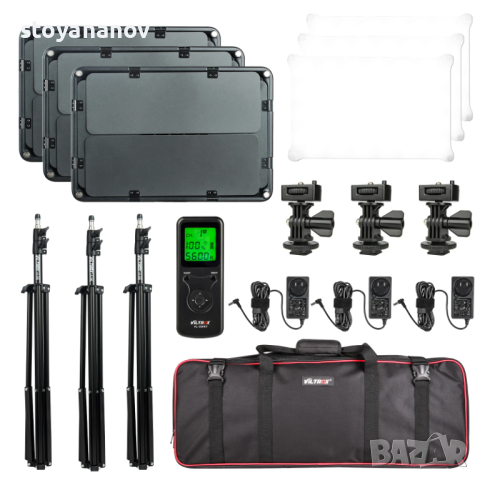 Студийно осветление Viltrox в куфар, снимка 2 - Светкавици, студийно осветление - 44551675