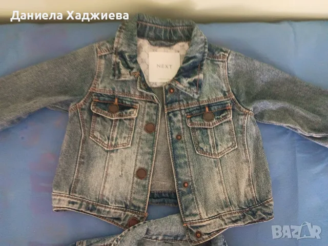 Страхотни  дънкови якета едното е  Next , снимка 3 - Бебешки якета и елеци - 56127446