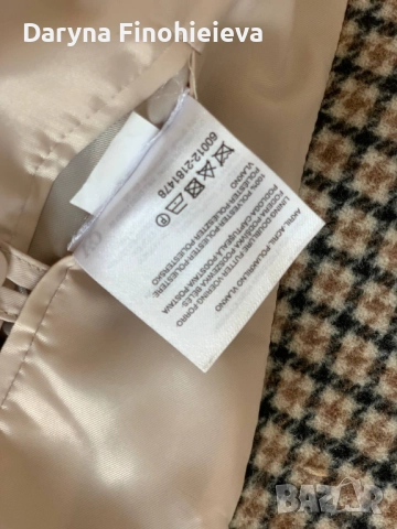 Вълнено топло женско палто М-L (есен - зима), снимка 2 - Палта, манта - 52626093