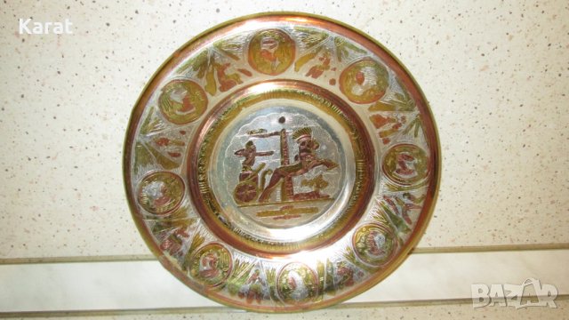  Декоративнаи Метална Чиния, снимка 3 - Декорация за дома - 35594621