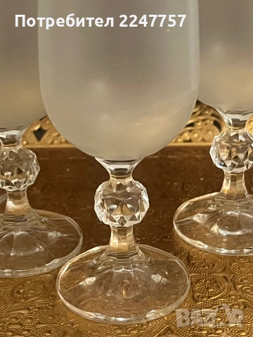 Сервиз Бохемски кристал, снимка 4 - Антикварни и старинни предмети - 53315140