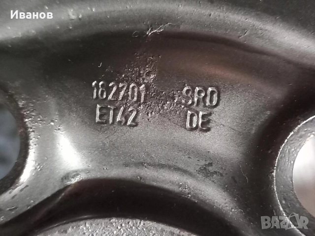 Джанта 16" 5х100 VW AUDI SKODA SEAT, снимка 7 - Гуми и джанти - 52405343