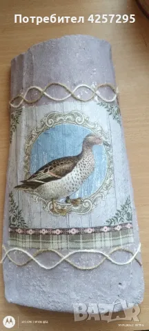 Керемида с декупаж , снимка 5 - Декорация за дома - 47483161