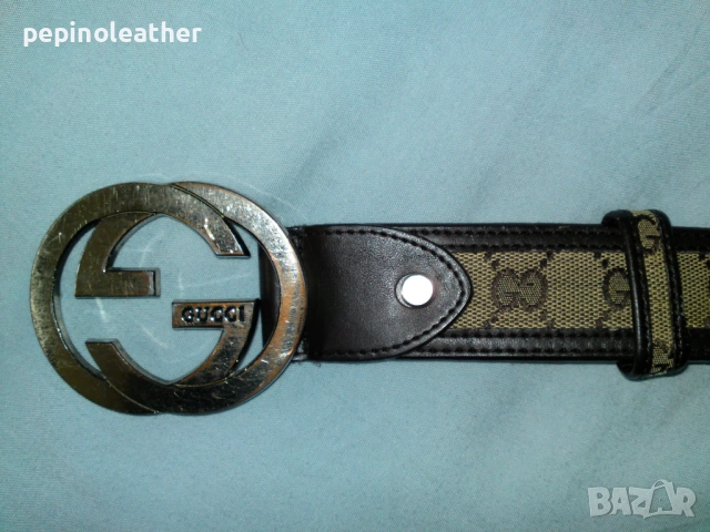 Италиански колан GUCCI, реплика, размер 95 см., снимка 3 - Колани - 53939350