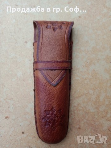 Кожен калъф моливник, снимка 1