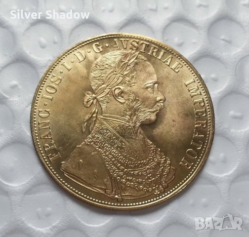 Монета Австрия - 4 Дуката 1876 г., снимка 2 - Нумизматика и бонистика - 31591599