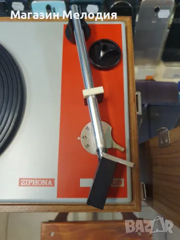 💽📻📀🎶 Грамофон RFT Ziphona Solid от 1973г. Има вграден усилвател и говорител. Работи без проблем,, снимка 7 - Грамофони - 49180710