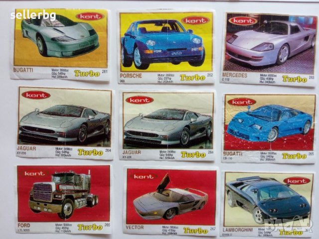 Картинки от дъвки ТУРБО Turbo жълт надпис, снимка 1 - Колекции - 42099884