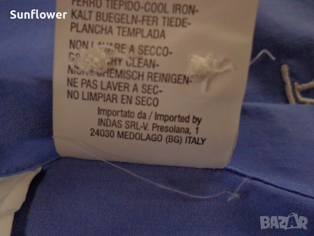 Дамска вталена синя риза La Martina, размер S, снимка 10 - Ризи - 52090593