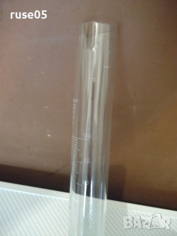 Мензура цилиндрична стъклена с поставка, снимка 7 - Лаборатория - 52423180