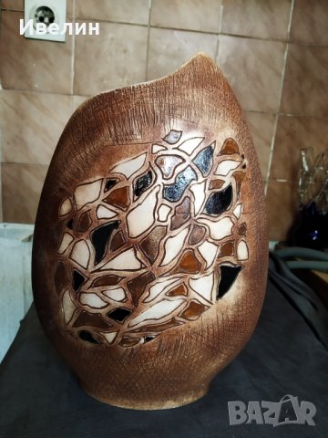 керамична ваза в стил арт, снимка 1 - Вази - 29289860