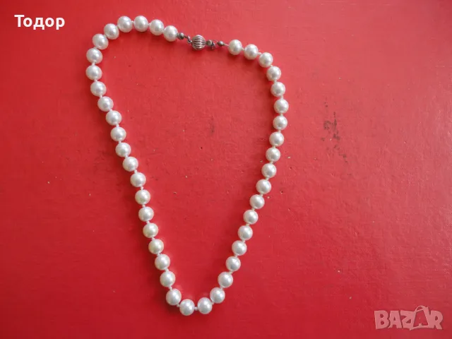 Колие гердан от перли 33, снимка 5 - Колиета, медальони, синджири - 49614086