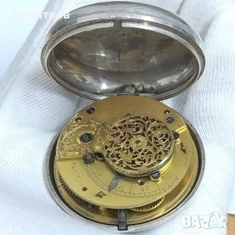 Старинен джобен часовник сребро, George Prior/Savory&Sons London 1828г., снимка 5 - Колекции - 42088207